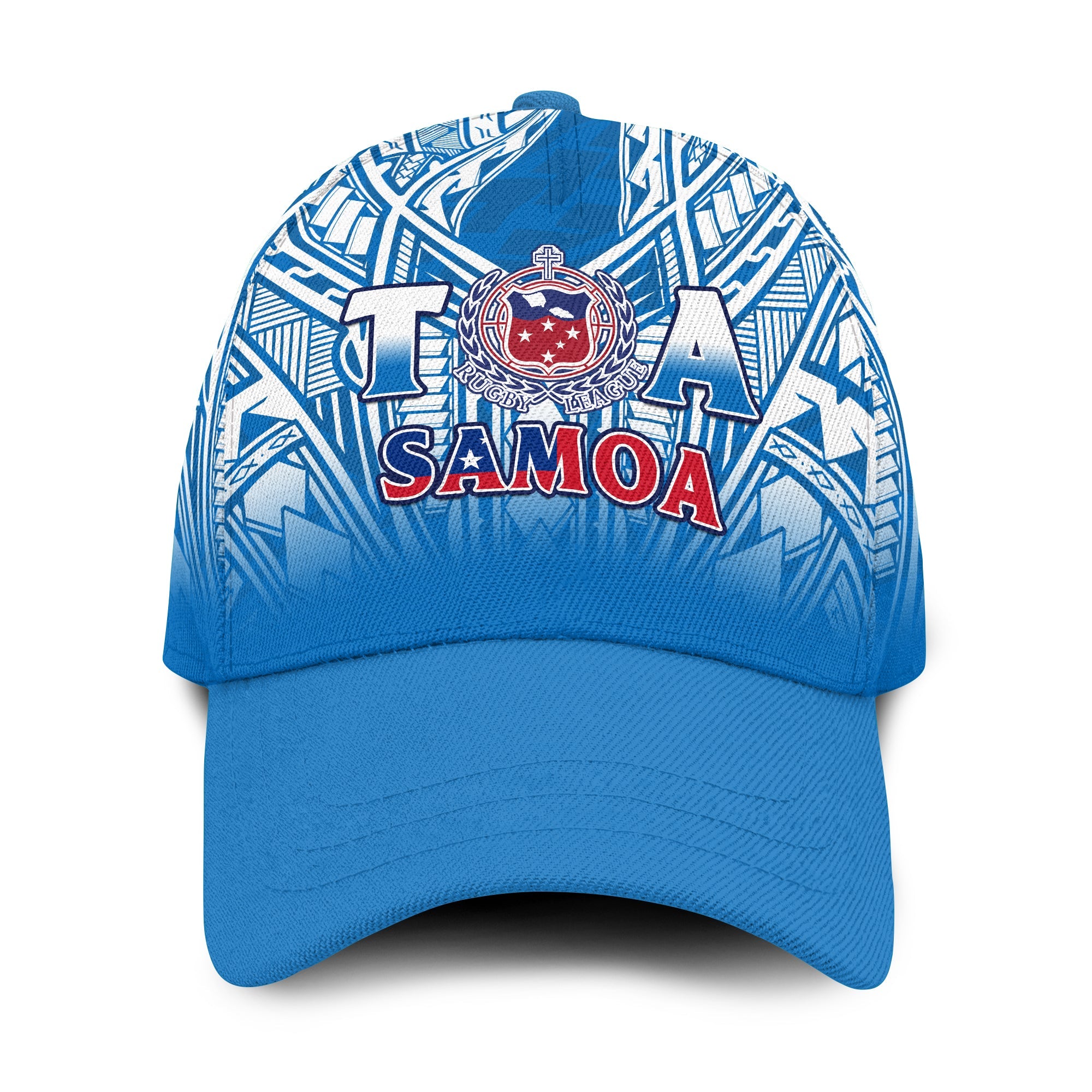 Samoa Rugby Classic Cap Toa Samoa Polynesian Pacific Blue Version LT14 Classic Cap Universal Fit Blue - Polynesian Pride