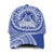 Tupou Tonga College Classic Cap Tongan Ngatu Pattern Ver.01 LT14 Classic Cap Universal Fit Blue - Polynesian Pride