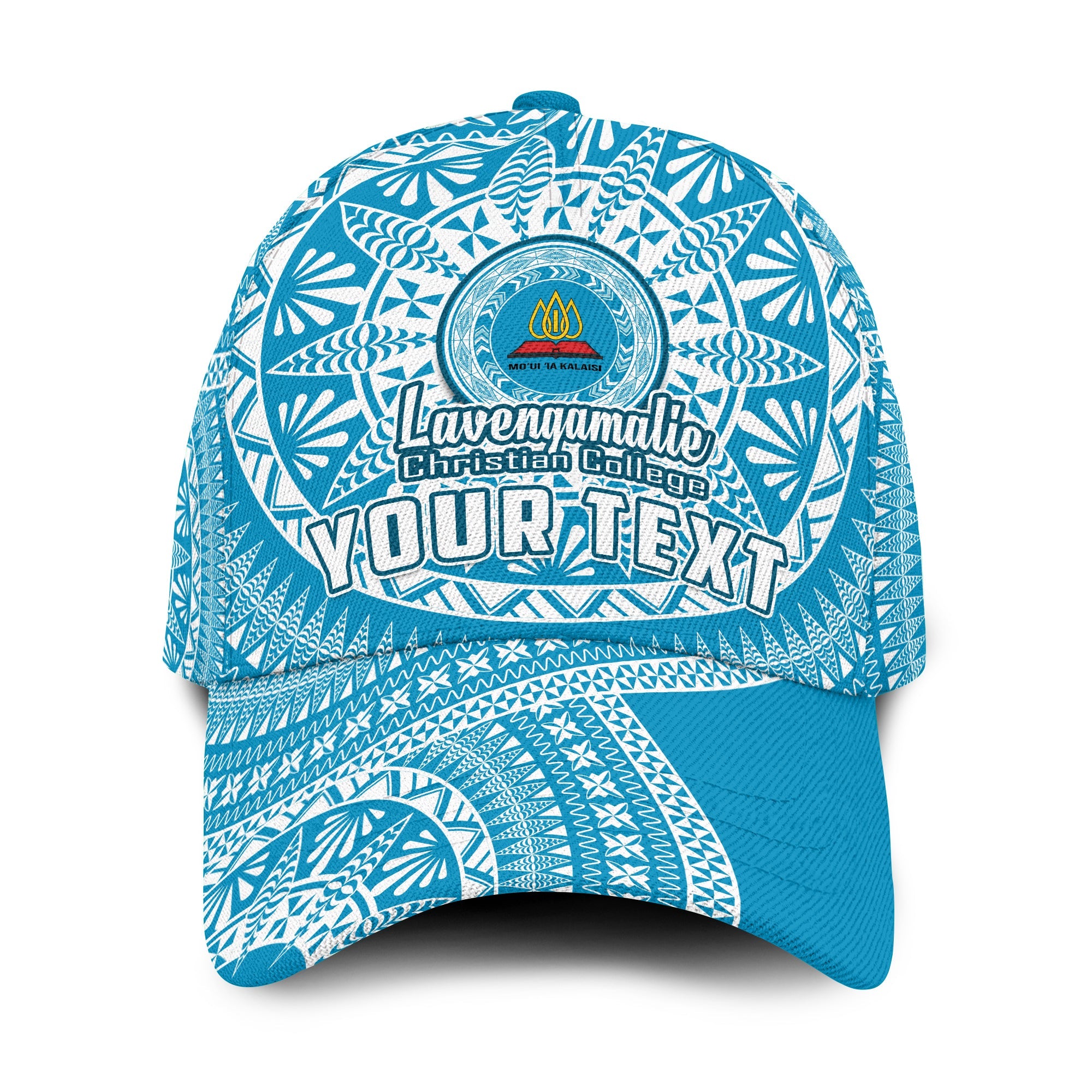 (Custom Personalised) Lavengamalie Tonga College Classic Cap Class Of Year Tongan Ngatu Pattern Ver.01 LT14 Classic Cap Universal Fit Blue - Polynesian Pride