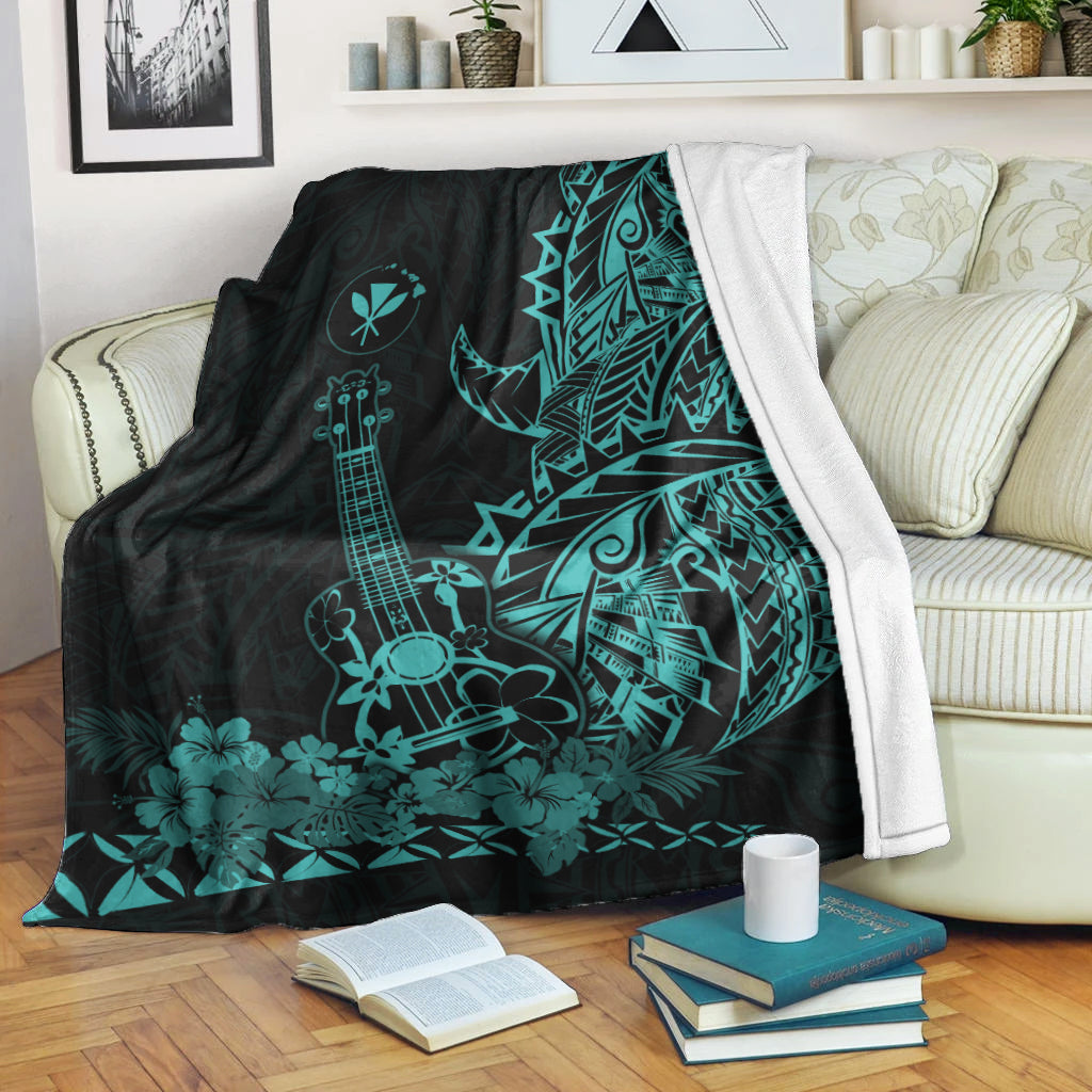Hawaii Polynesian Premium Blanket Ukulele Turquoise LT13 - Polynesian Pride