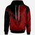 Northern Mariana Islands Hoodie Red Color Symmetry Style Unisex Black - Polynesian Pride