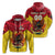 Custom Papua New Guinea Rugby Kumul Pride Hoodie LT2 Zip Hoodie YELLOW - Polynesian Pride