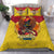(Custom Personalised) Papua New Guinea Rugby Kumul Pride Bedding Set - LT2 YELLOW - Polynesian Pride