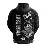 Custom Hawaii Hammerhead Shark Hibiscus Hawaii Pattern Hoodie LT2 - Polynesian Pride