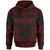 Tonga Custom Hoodie Coat of rms With Patterns Red Color Unisex Black - Polynesian Pride