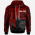 Tahiti Custom Hoodie Tahiti Seal In Heartbeat Patterns Style (Red) Unisex Red - Polynesian Pride