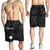 Marshall Personalised Men's Shorts - Marshall Seal With Polynesian Tattoo Style ( Black) Black - Polynesian Pride