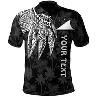 Tokelau Polynesian Custom Polo Polynesian Wings (White) Unisex White - Polynesian Pride