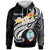 Guam Custom Hoodie Guam Seal Polynesian Patterns Plumeria (Black) Unisex Black - Polynesian Pride