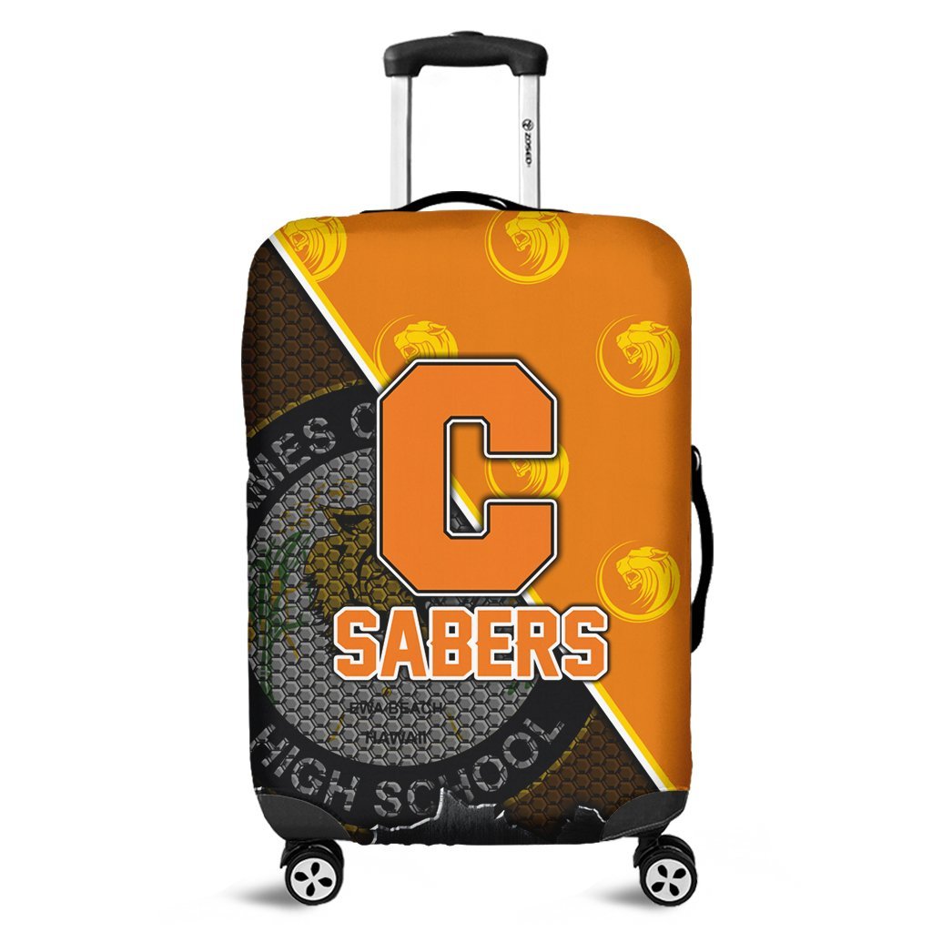 Hawaii Luggage Cover - Campbell High Luggage Cover - AH Orange - Polynesian Pride