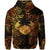 Custom Cancer Zodiac Polynesian Zip Hoodie Unique Style Gold LT8 - Polynesian Pride