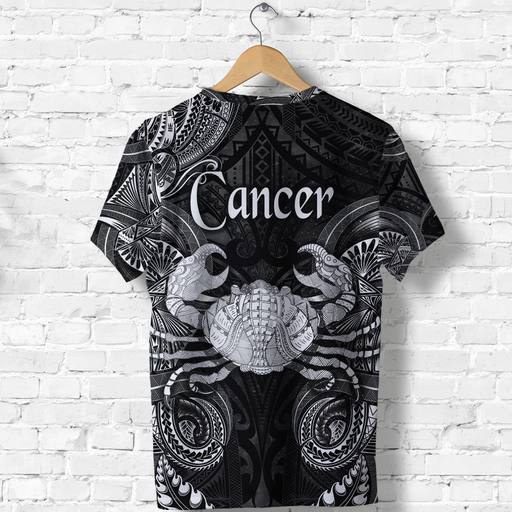 Cancer Zodiac Polynesian T Shirt Unique Style Black LT8 - Polynesian Pride