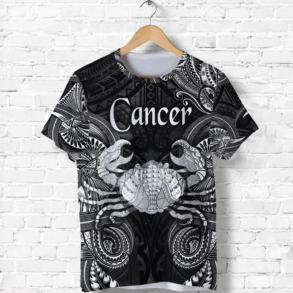 Cancer Zodiac Polynesian T Shirt Unique Style Black LT8 - Polynesian Pride