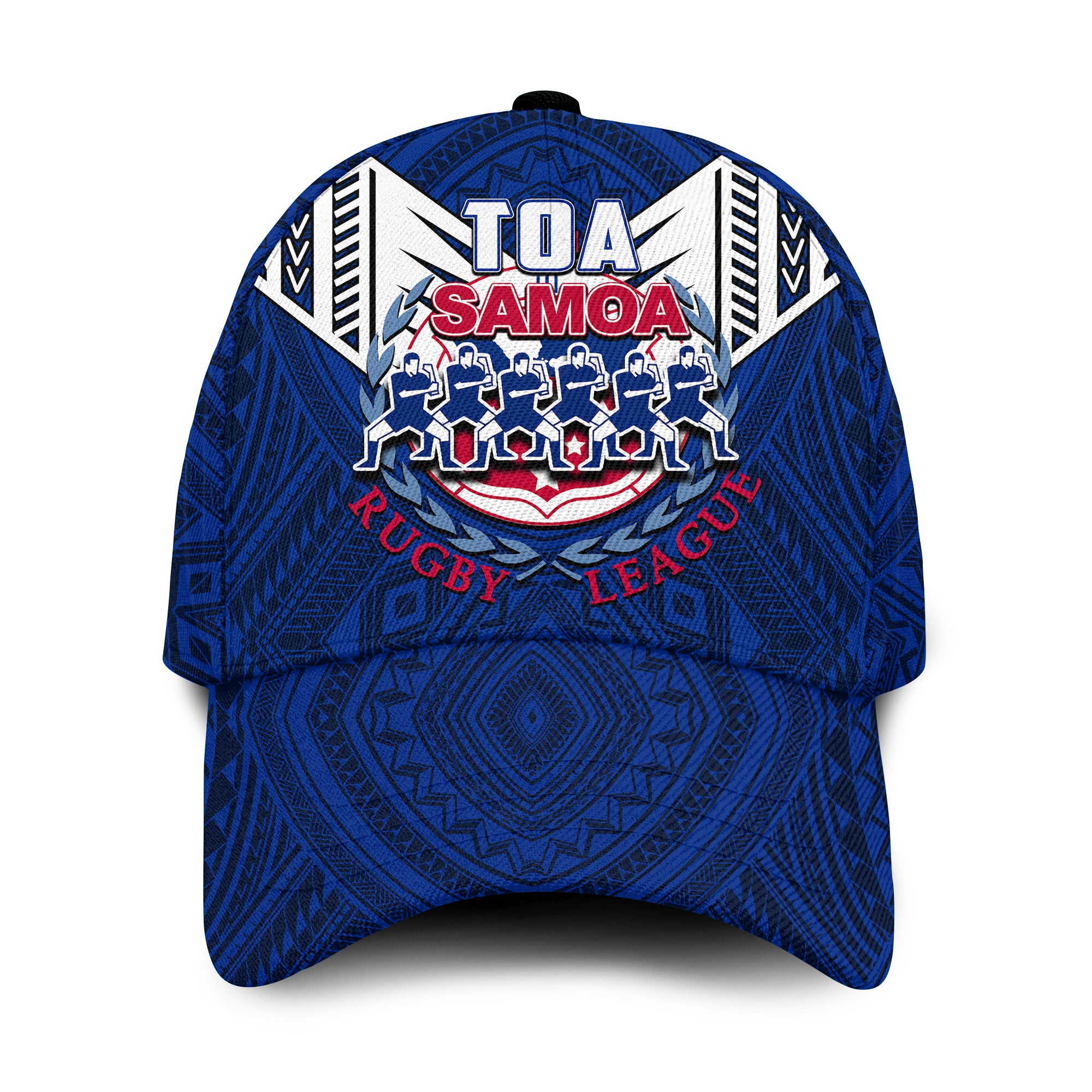 Toa Samoa Rugby Classic Cap Siva Tau Jersey LT6 Classic Cap Universal Fit Blue - Polynesian Pride