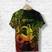 Capricorn Zodiac Polynesian T Shirt Unique Style Reggae LT8 - Polynesian Pride
