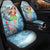 New Caledonia Car Seat Cover - Polynesian Girls With Shark Universal Fit Red - Polynesian Pride