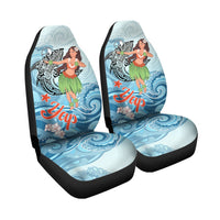 Yap Car Seat Cover - Polynesian Girls With Shark - Polynesian Pride