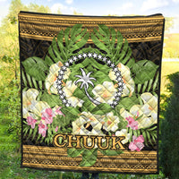 Chuuk State Premium Quilt - Polynesian Gold Patterns Collection - Polynesian Pride