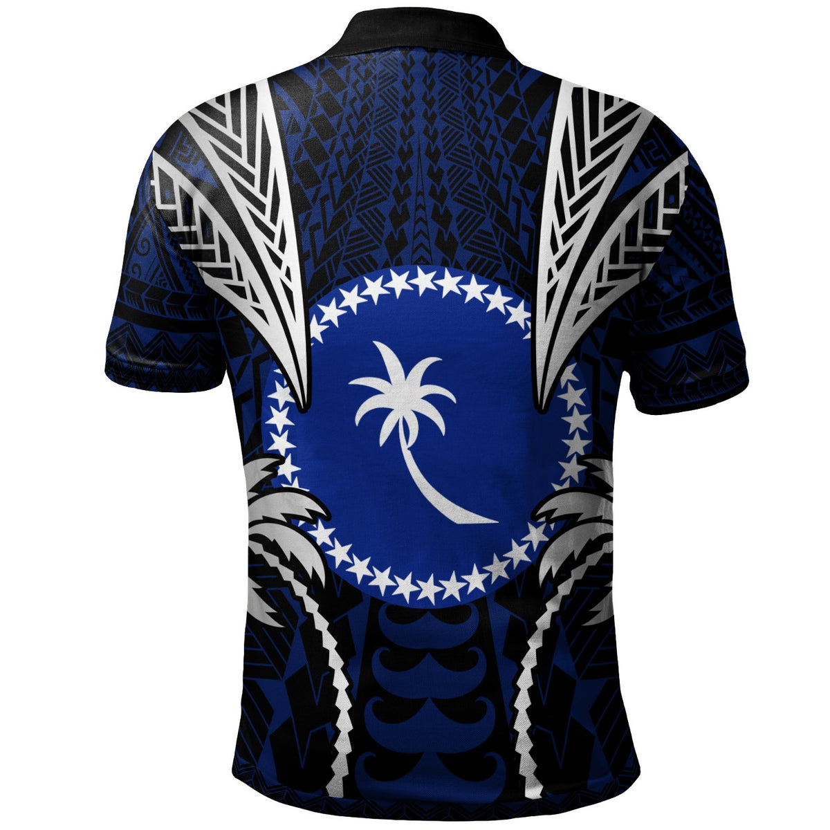 Chuuk Polo Shirt Blood Runs Through My Veins Style Flag - Polynesian Pride