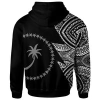 Chuuk Custom Personalized Hoodie Flash Style White - Polynesian Pride