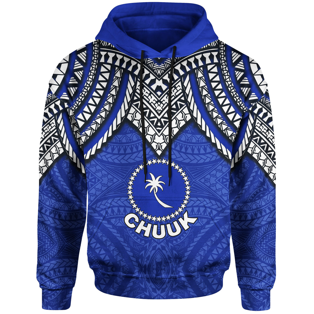 Chuuk Hoodie Micronesian Pattern Armor Style - Polynesian Pride