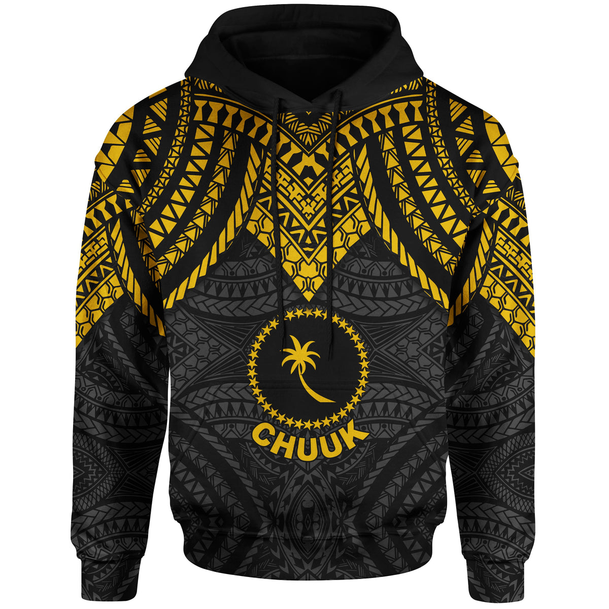 Chuuk Hoodie Micronesian Pattern Armor Style - Polynesian Pride