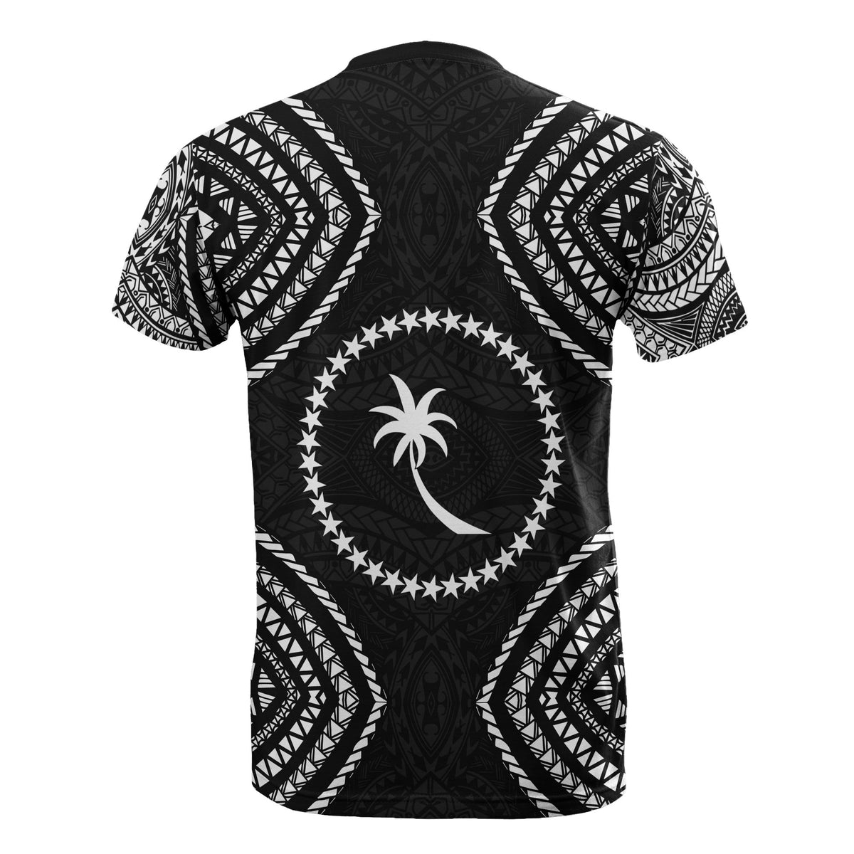 Chuuk Micronesia T Shirt Black Warrior Style - Polynesian Pride