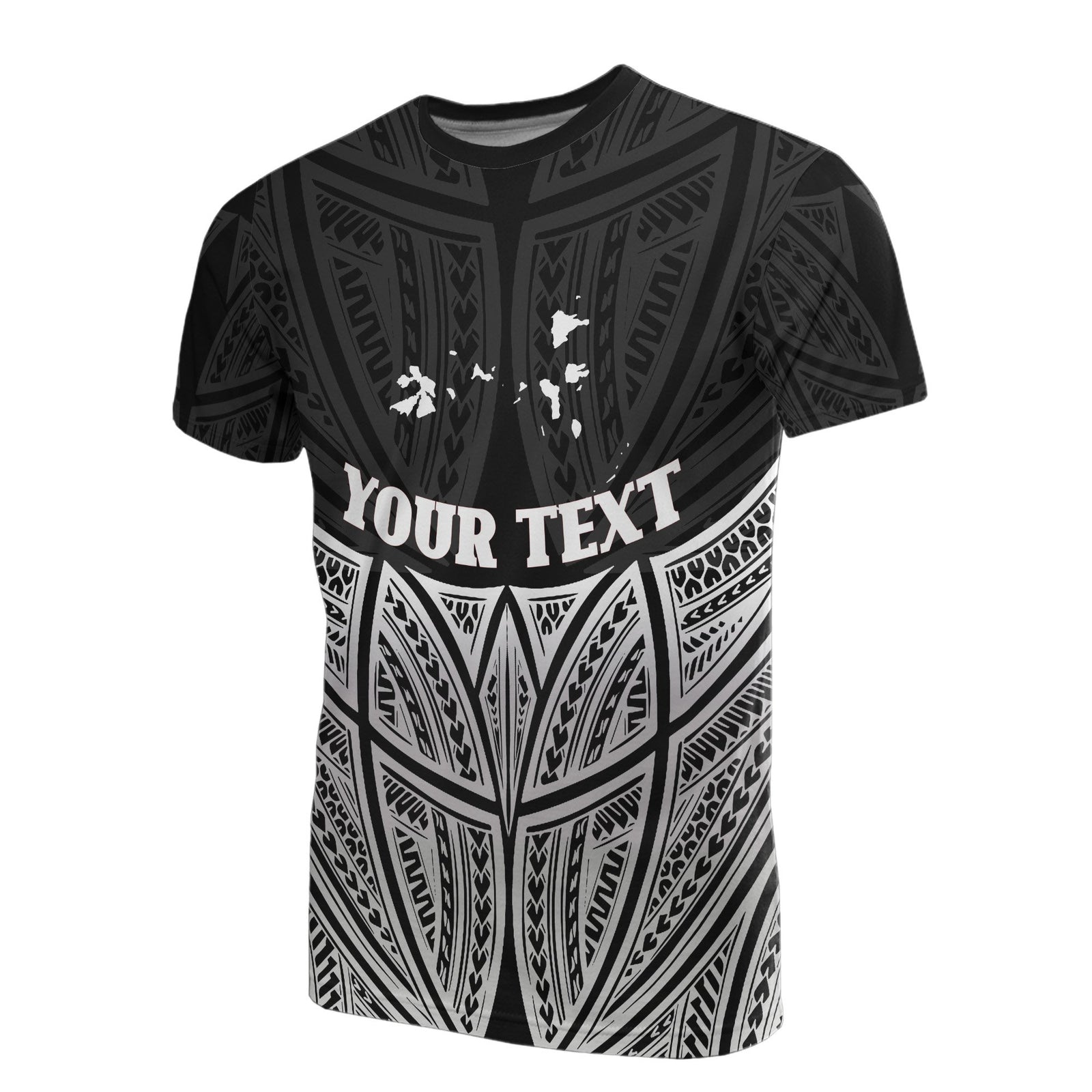 Chuuk Polynesian Custom T Shirt Black Pride Map and Seal Unisex Black - Polynesian Pride