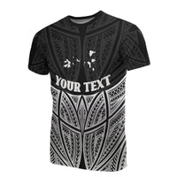 Chuuk Polynesian Custom T Shirt Black Pride Map and Seal Unisex Black - Polynesian Pride