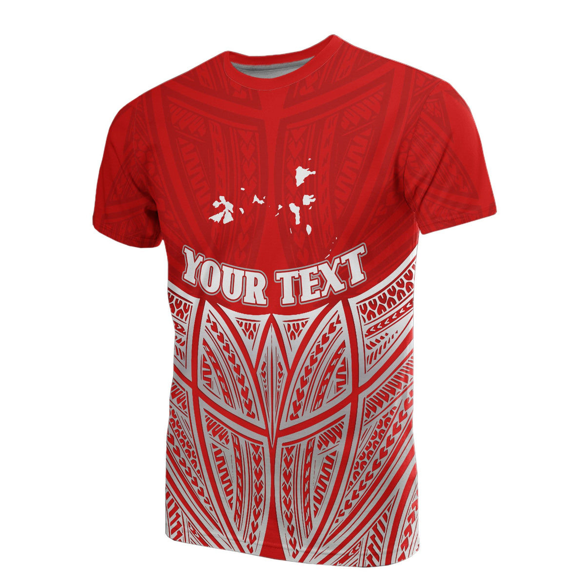 Chuuk Polynesian Custom T Shirt Red Pride Map and Seal Unisex Red - Polynesian Pride