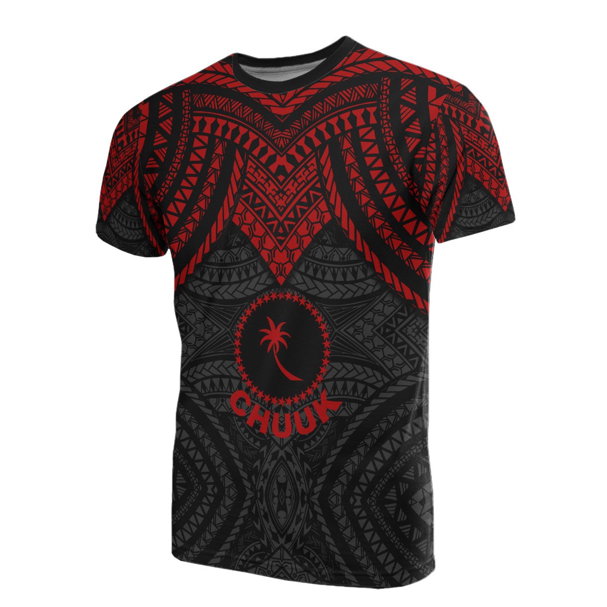 Chuuk T Shirt Micronesian Pattern Red Armor Style Unisex Red - Polynesian Pride