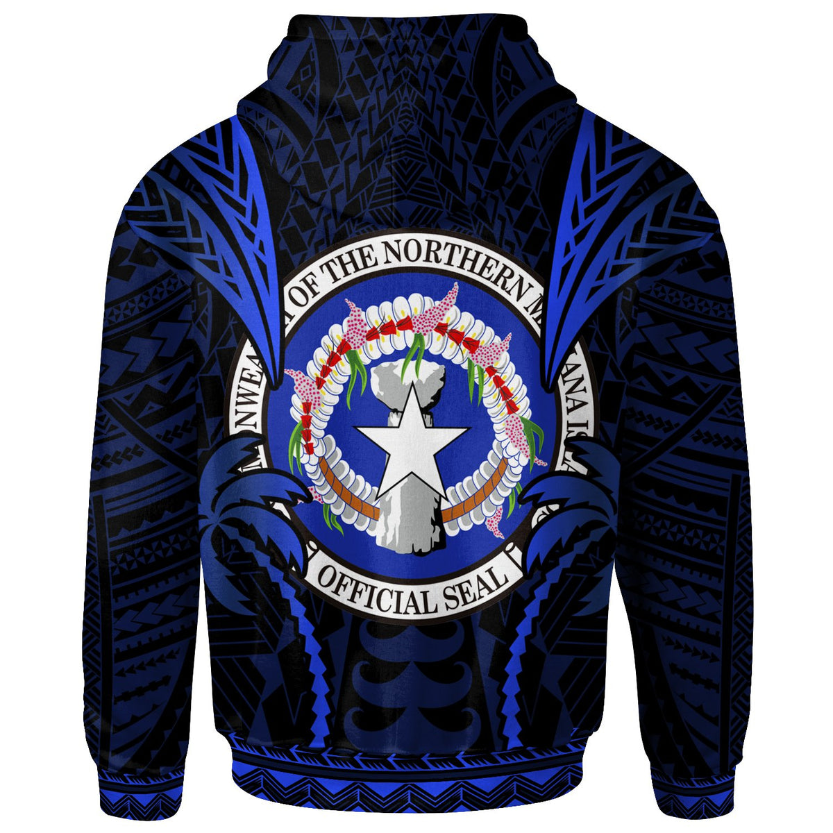 Northern Mariana Islands Hoodie Blood Runs Through My Veins - Polynesian Pride