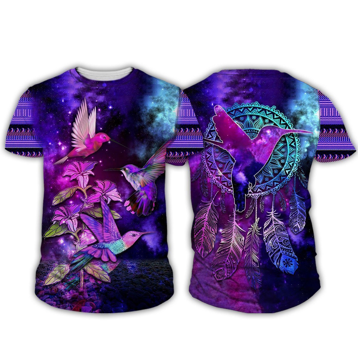 Hawaii Humming Bird Galaxy T Shirt Unisex Galaxy - Polynesian Pride