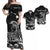 Custom King Kamehameha Polynesian Matching Hawaiian Outfits For Couples Black White LT2 BLACK - Polynesian Pride