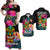 Tahiti Matching Dress and Hawaiian Shirt Tiki Couple Tropical Tribal We are Perfect Match LT9 Blue - Polynesian Pride