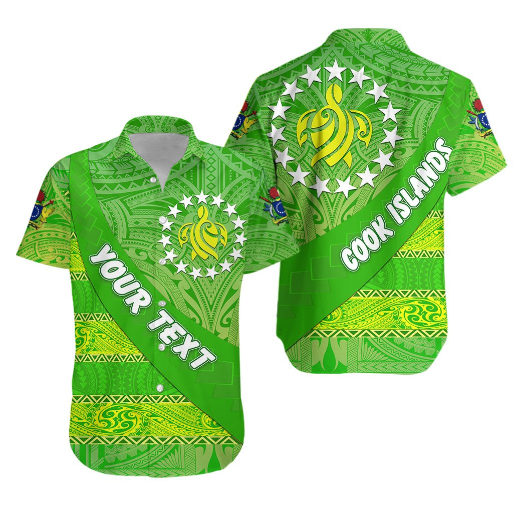 (Custom Personalised) Cook Islands Hawaiian Shirt Polynesian Victorian Vibes Unisex Green - Polynesian Pride