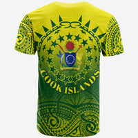 Cook Islands T Shirt Polynesian Tattoo Sunshine LT4 - Polynesian Pride