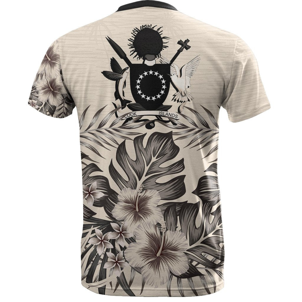 Cook islands T Shirt The Beige Hibiscus No - Polynesian Pride