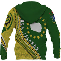 (Kuki Arirani) Cook Islands Map Generation Iv Zip up Hoodie - Polynesian Pride