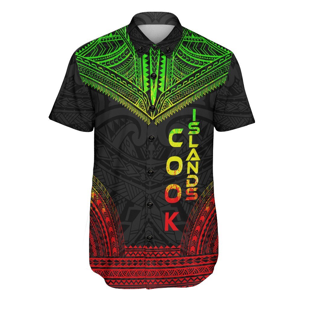 Cook Islands Polynesian Chief Shirt - Reggae Version Men Reggae - Polynesian Pride