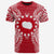 Cook Islands Polynesian T Shirt Cook Islands Flag Map Polynesian Tattoo Red White Unisex Red - Polynesian Pride