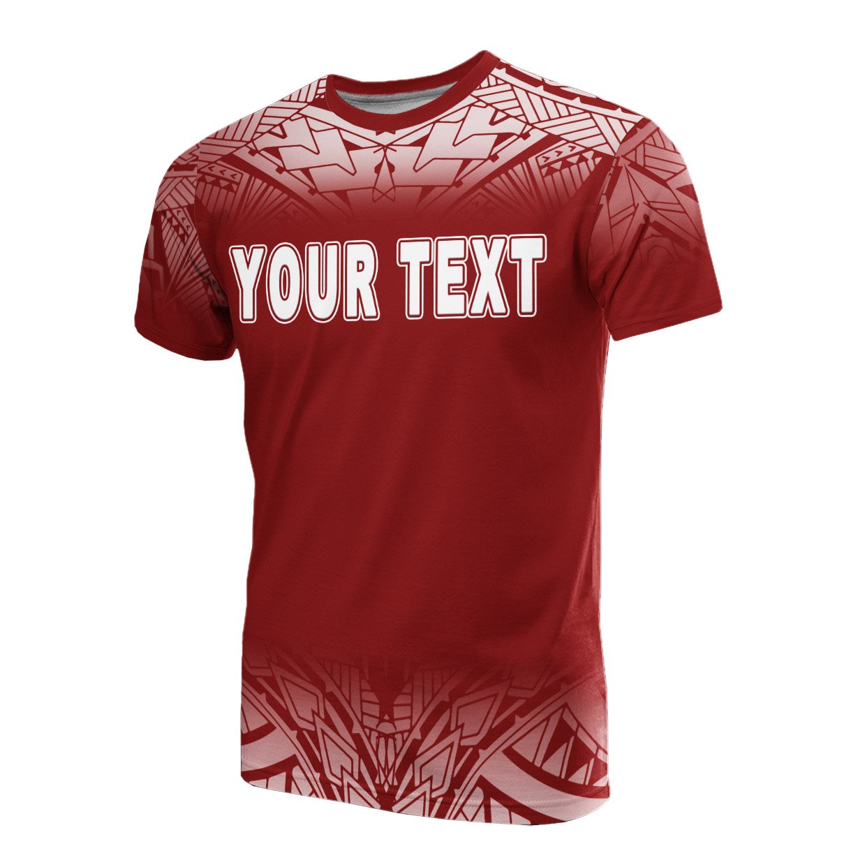 Cook Islands Custom T Shirt Fog Red Unisex Red - Polynesian Pride