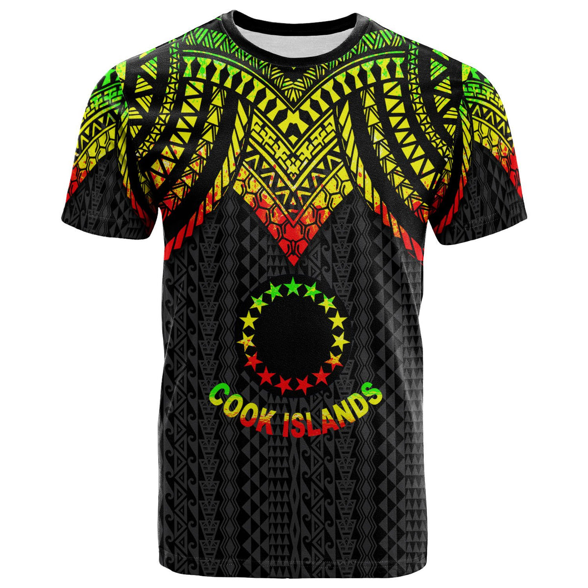 Cook Islands T Shirt Polynesian Armor Style Reagge Unisex Reagge - Polynesian Pride