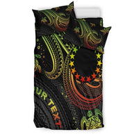 Cook Islands Custom Personalised Bedding Set - Reggae Turtle - Polynesian Pride