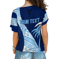 Personalised Fiji Sevens Cross Shoulder Shirt Kaiviti Kesakesa LT7 - Polynesian Pride