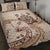 Fiji Quilt Bed Set - Hibiscus Flowers Vintage Style Nude - Polynesian Pride