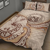 Hawaii Quilt Bed Set - Hibiscus Flowers Vintage Style - Polynesian Pride