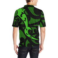 Maori Green Mangopare Polo Shirt - Polynesian Pride