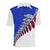 Maori Fern White and Blue Polo T Shirt - Polynesian Pride