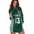 (Custom Text and Number) Hawaii Football Hoodie Dress Kakau Warrior Be Stronger LT13 - Polynesian Pride